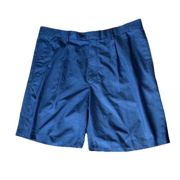 Golf Shorts Blue Mens Size 40 Daniel Cremieux Pleated Signature Collection - Picture 1 of 9